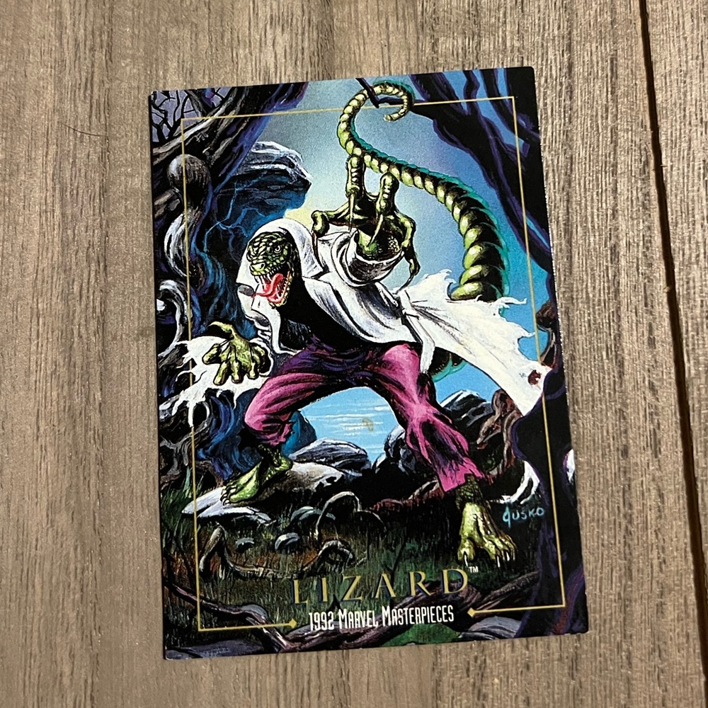 1992 Skybox Marvel Masterpieces  Lizard #41 Trading Card